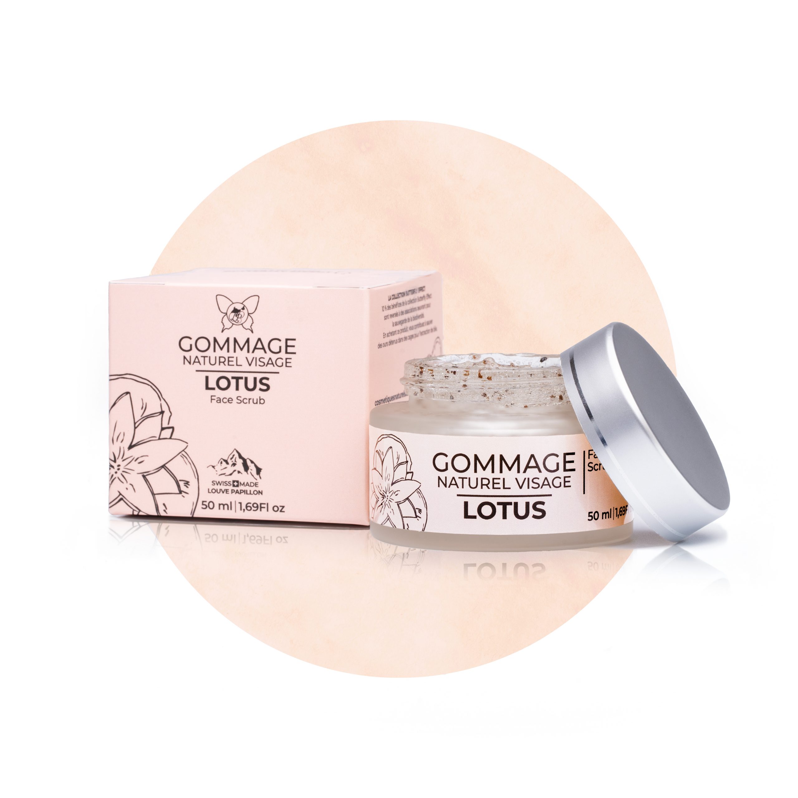 Gommage naturel visage Lotus