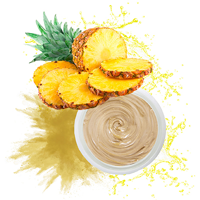 Masque visage argile jaune et ananas